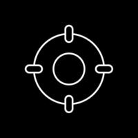 Scope Line Inverted Icon vector