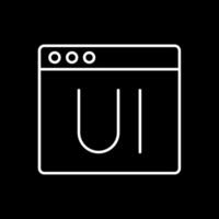 Ui Line Inverted Icon vector