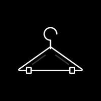 Hanger Line Inverted Icon vector