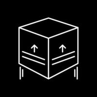 CardBoard Line Inverted Icon vector