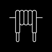 Inductor Line Inverted Icon vector
