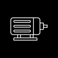 Motor Line Inverted Icon vector