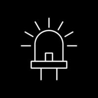Led Line Inverted Icon vector