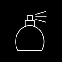 Perfume Bottle Line Inverted Icon vector