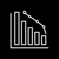 Decrease Line Inverted Icon vector