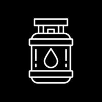 Propane Line Inverted Icon vector