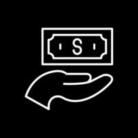 Corruption Line Inverted Icon vector