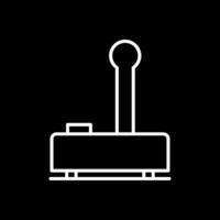 Joystick Line Inverted Icon vector