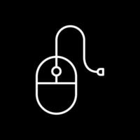 Mouse Line Inverted Icon vector