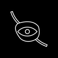 Eyepatch Line Inverted Icon vector