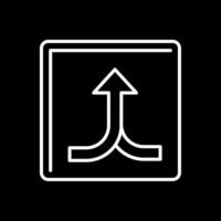 Split Line Inverted Icon vector