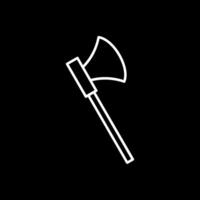 Axe Line Inverted Icon vector