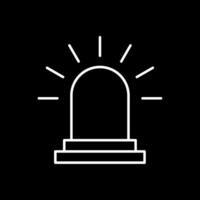 Siren Line Inverted Icon vector