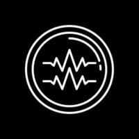 Sound Beats Line Inverted Icon vector