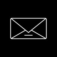 Send Line Inverted Icon vector
