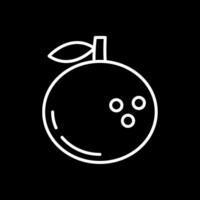 Clementine Line Inverted Icon vector