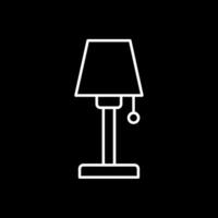 Lamp Line Inverted Icon vector