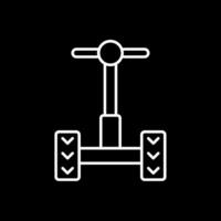 Segway Line Inverted Icon vector