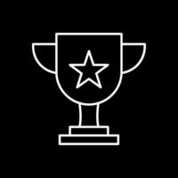 Trophy Line Inverted Icon vector