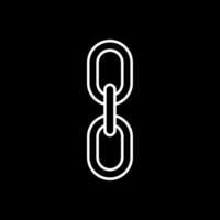 Chain Line Inverted Icon vector