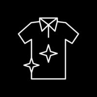 T Shirt Line Inverted Icon vector