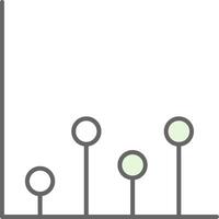 Chart Fillay Icon vector