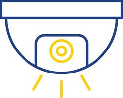 Cctv Line Two Color Icon vector
