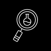 Research Line Inverted Icon vector