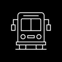 Shuttle Line Inverted Icon vector