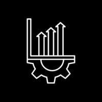 Setting Line Inverted Icon vector