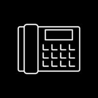 Telephone Line Inverted Icon vector