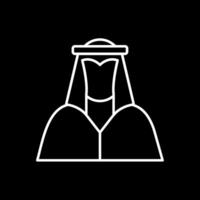 Arabian Line Inverted Icon vector