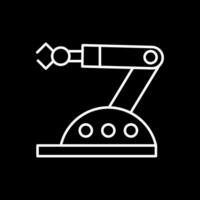 Assembly Line Inverted Icon vector