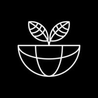 Ecosystem Line Inverted Icon vector