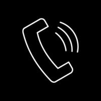 Phone Line Inverted Icon vector