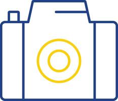 Camera Line Two Color Icon vector