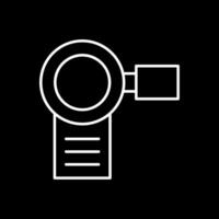 Camera Line Inverted Icon vector