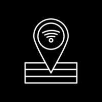 Place Line Inverted Icon vector