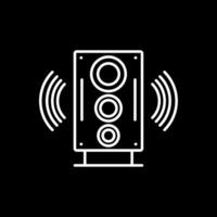 Hifi Line Inverted Icon vector