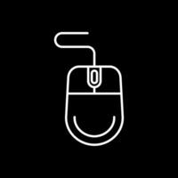 Mouse Line Inverted Icon vector