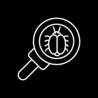 Search Line Inverted Icon vector