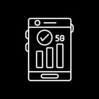 Good Signal Line Inverted Icon vector
