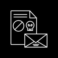 Spam Line Inverted Icon vector