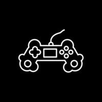 Gaming Line Inverted Icon vector