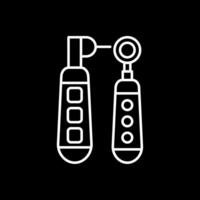 Medical Equipment Line Inverted Icon vector