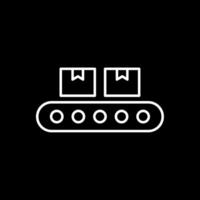 Conveyor Line Inverted Icon vector