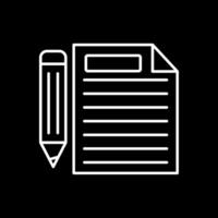 Paper Line Inverted Icon vector