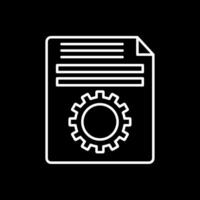 Setting Line Inverted Icon vector