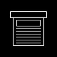 Storage Box Line Inverted Icon vector