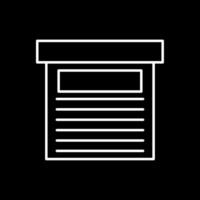 Storage Box Line Inverted Icon vector